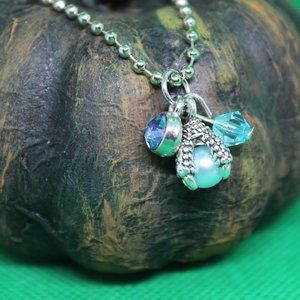 Blue Dragons Claw Keychain Charm Zipper Pull Witch